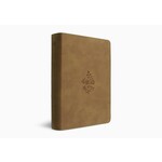 Crossway (ESV) English Standard Version Single Column Journaling Bible Large Print - TruTone - Nubuck Caramel- Wildflower Design -
