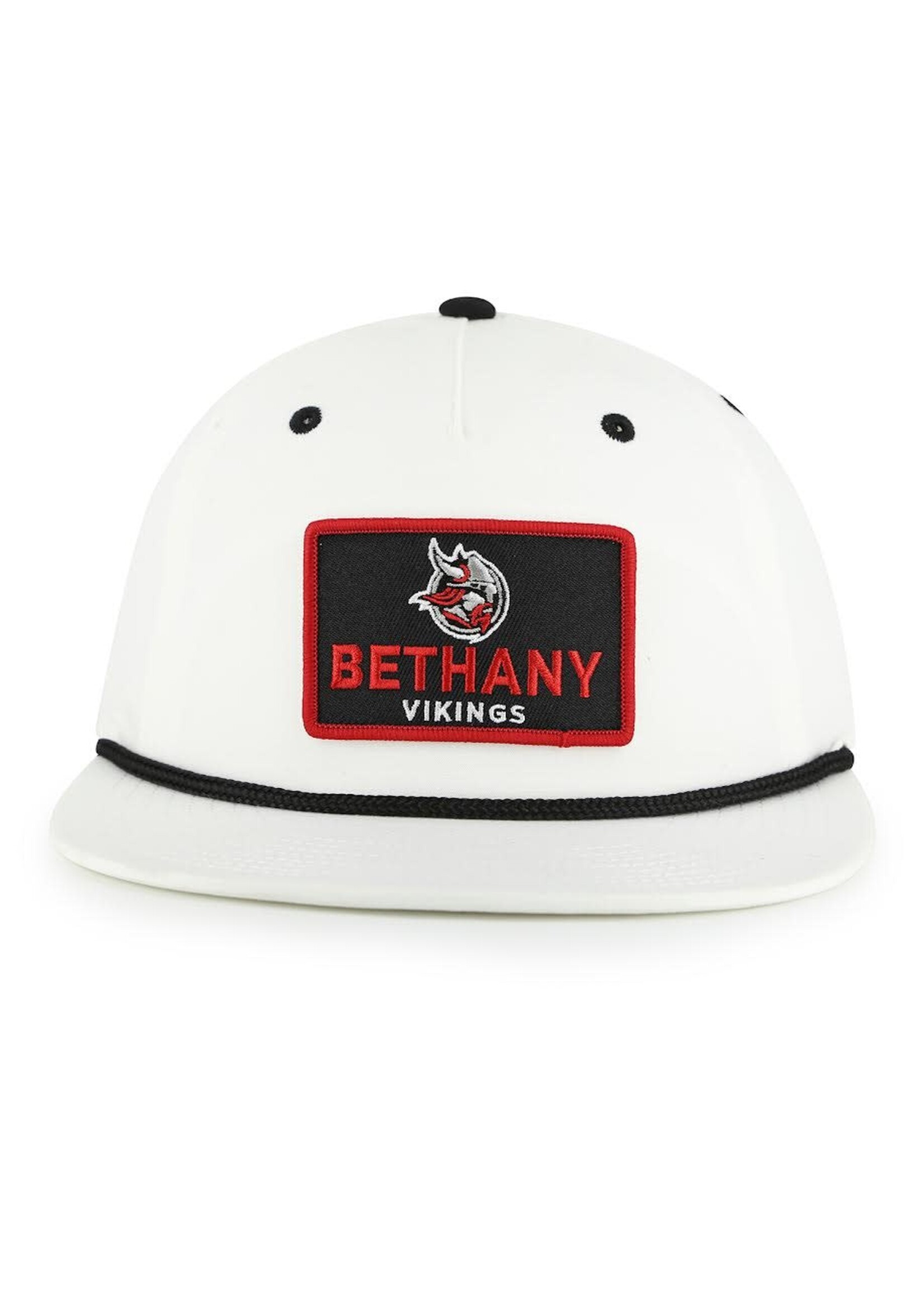 Bethany Vikings The Game white flat billed corded cap