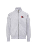 MV Sport Bethany Vintage Fleece Track Jacket- Full Zip, Gray