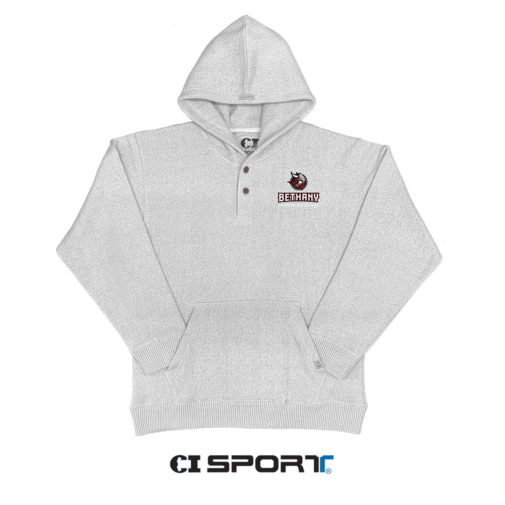 CI Harbor Button Hood - Light Grey