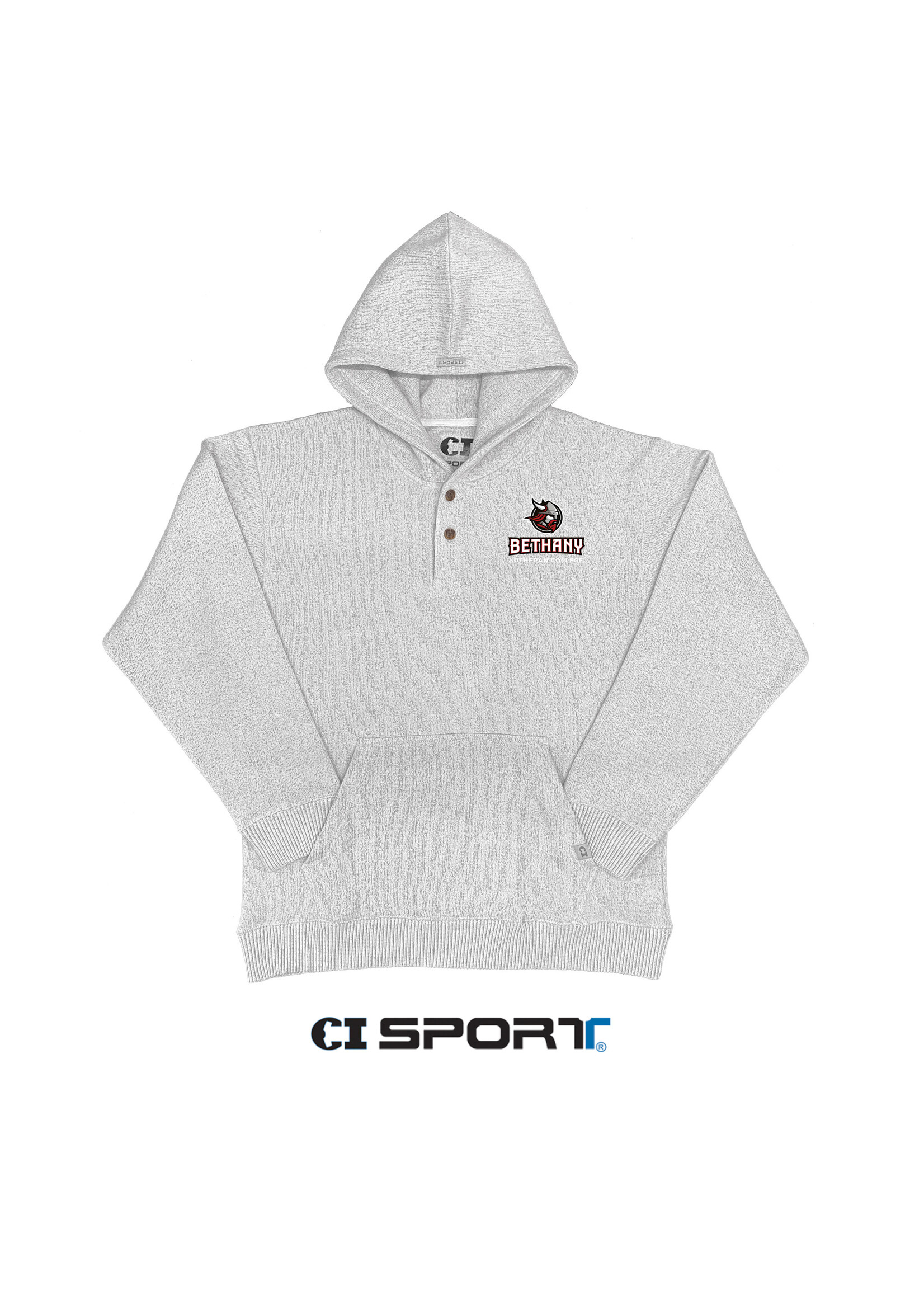 CI Harbor Button Hood - Light Grey