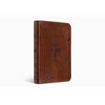 Crossway (ESV) English Standard Version Compact Bible - TruTone - Walnut - Weathered Cross Design