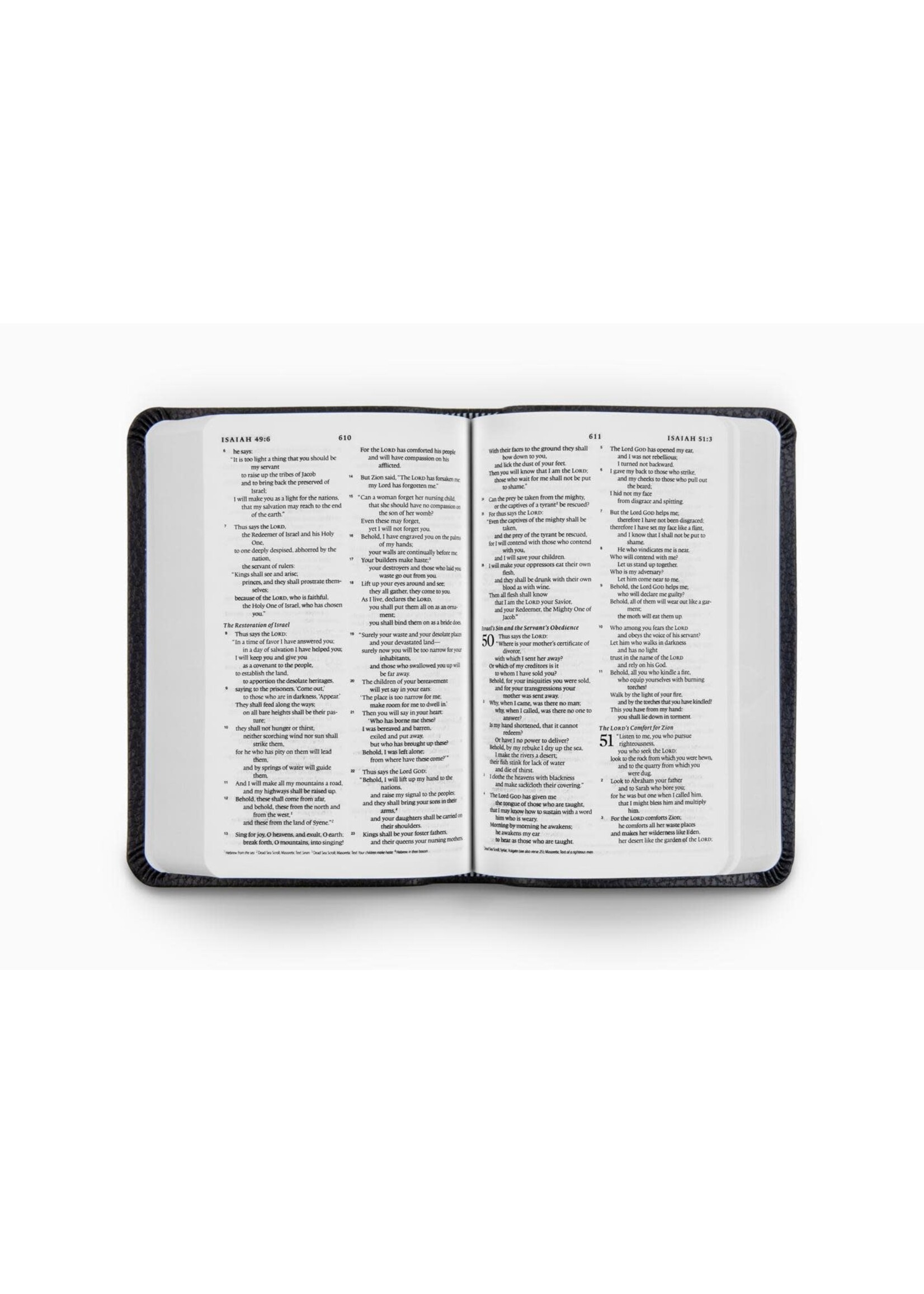 ESV Holy Bible - Value Compact Bible, TruTone Black