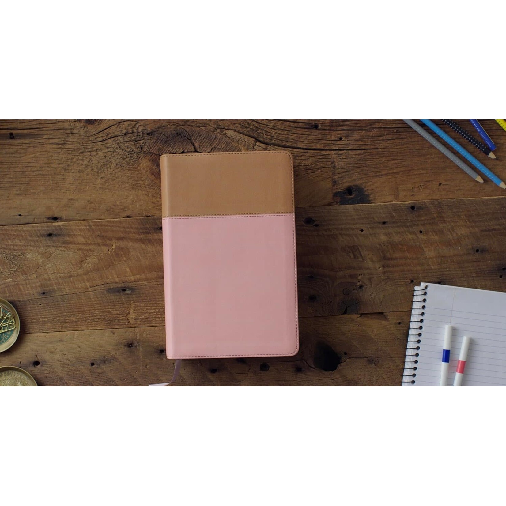 ESV Teen Study Bible - Trutone, Blush / Caramel