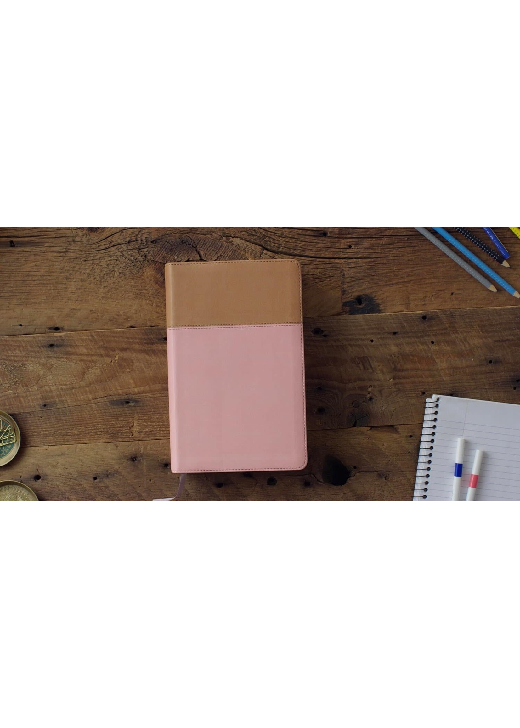 ESV Teen Study Bible - Trutone, Blush / Caramel