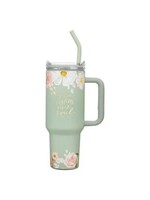 He Restores My Soul 40 oz Stainless Steel Tumbler with Straw - Psalm 23:3