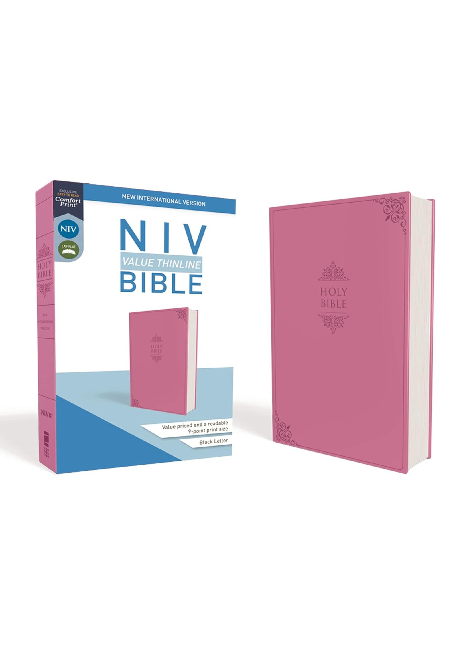 NIV, Value Thinline Bible, Leathersoft, Pink, Comfort Print