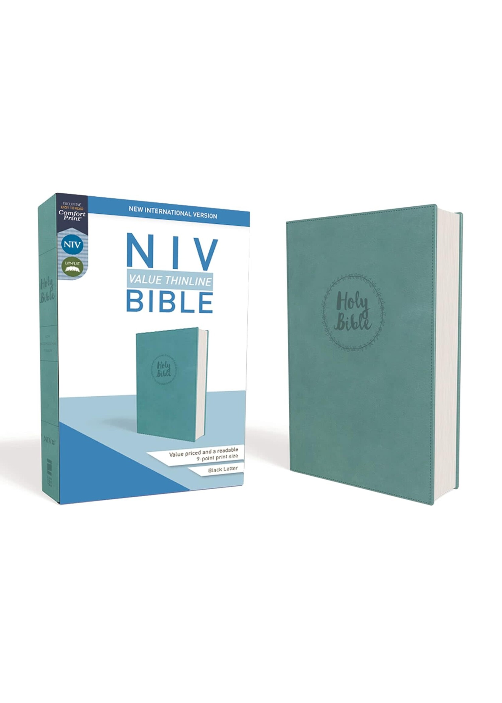 NIV, Value Thinline Bible, Leathersoft, Teal, Comfort Print