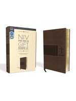 NIV, Premium Gift Bible, Leathersoft, Brown, Red Letter, Comfort Print