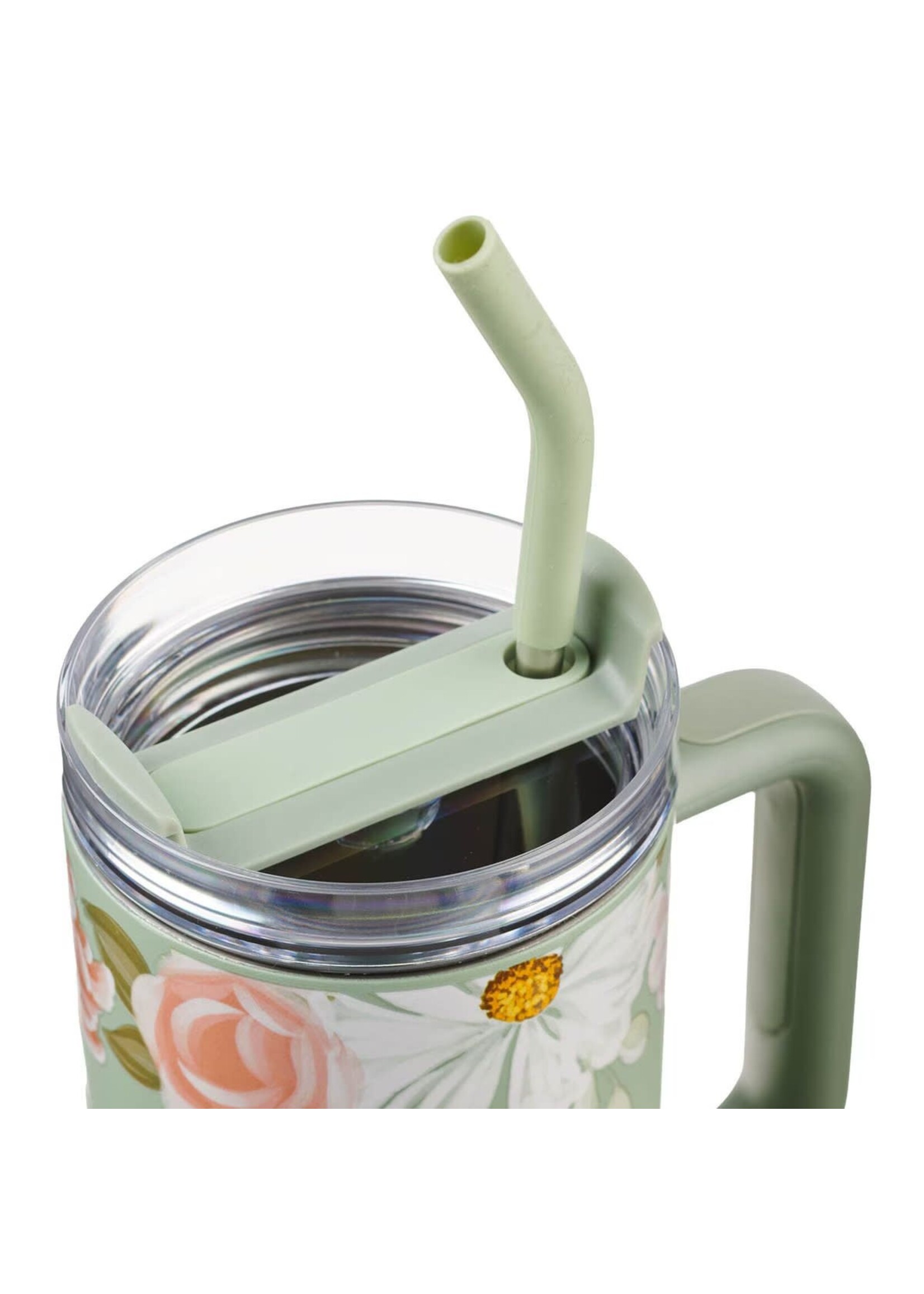 He Restores My Soul 40 oz Stainless Steel Tumbler with Straw - Psalm 23:3