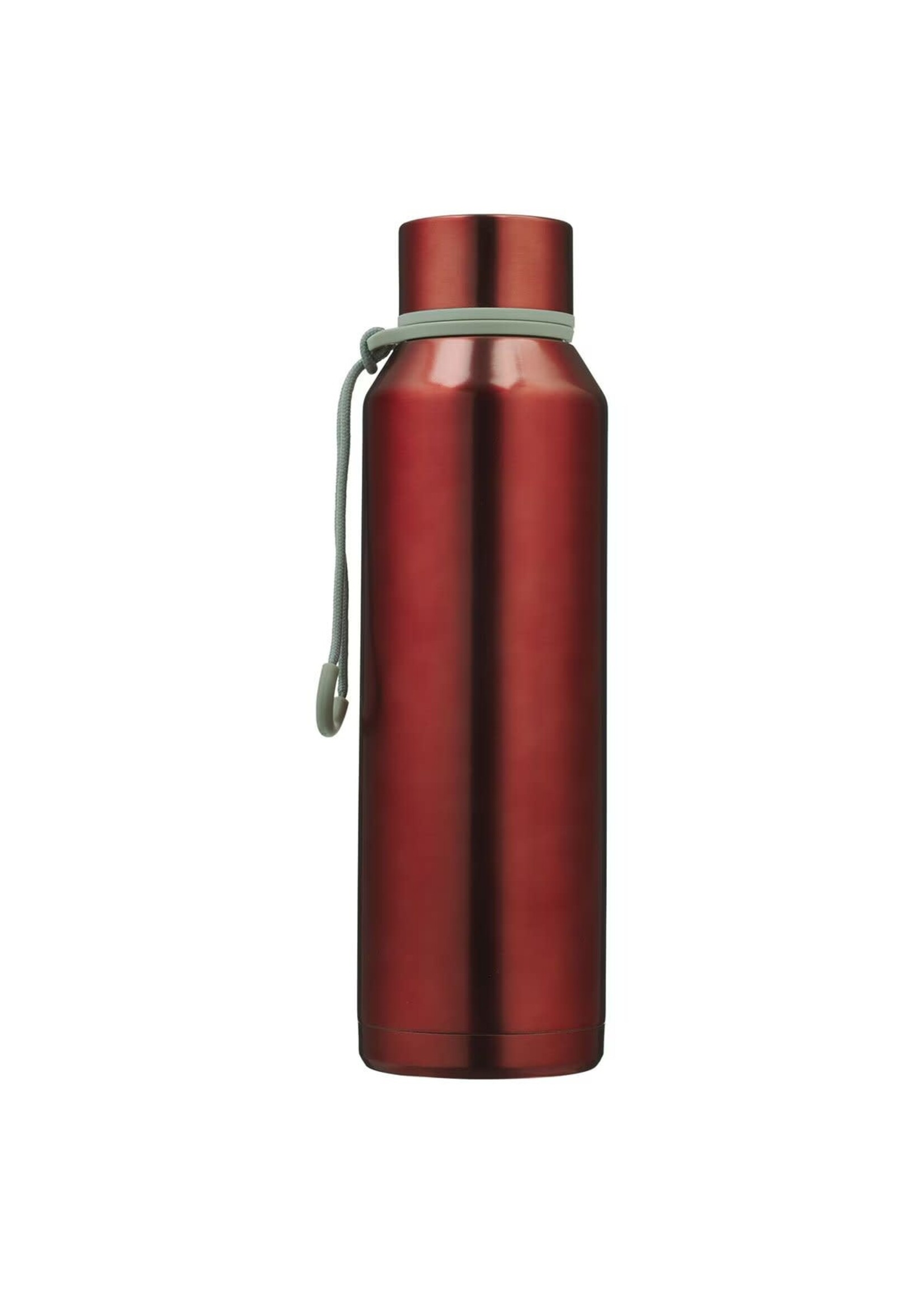 Trust Metallic Pomegranate Red Stainless Steel Water Bottle - Proverbs 3:5