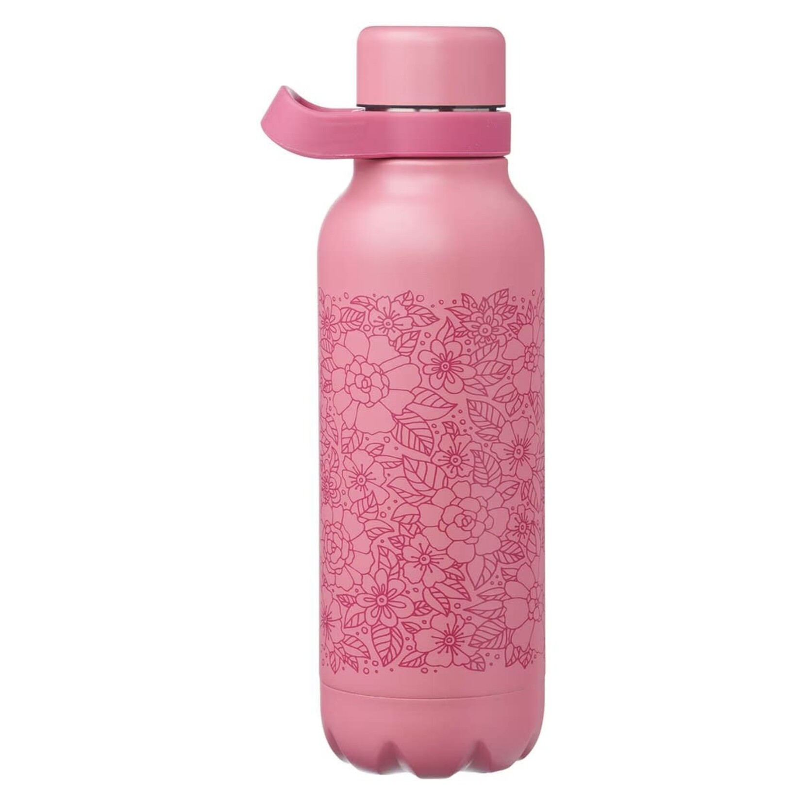 Walk by Faith Rose Floral Stainless Steel Water Bottle