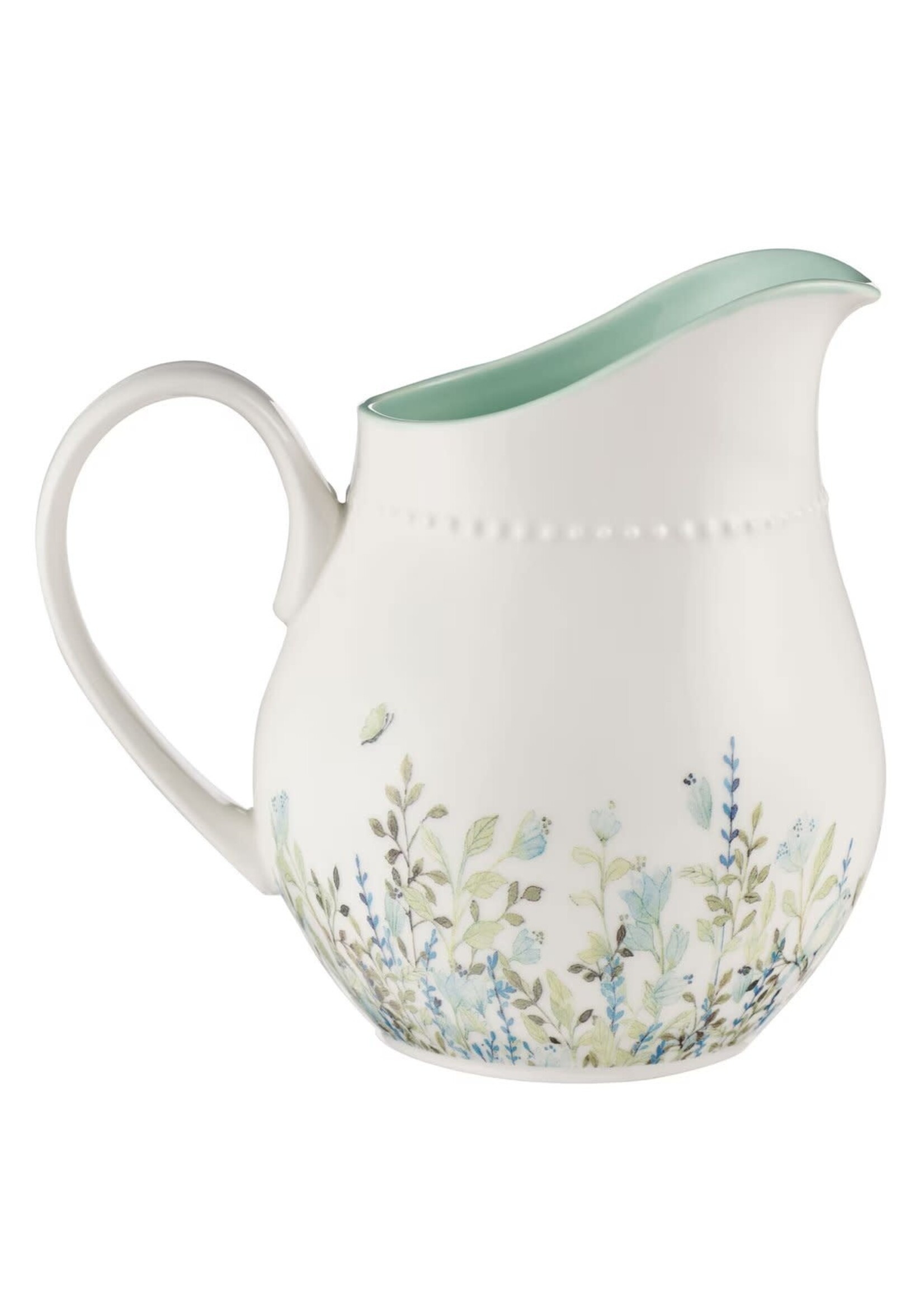 Faith Hope Love White Ceramic Pitcher