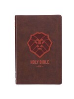 Lion Brown Faux Leather Kid's King James Version Bible