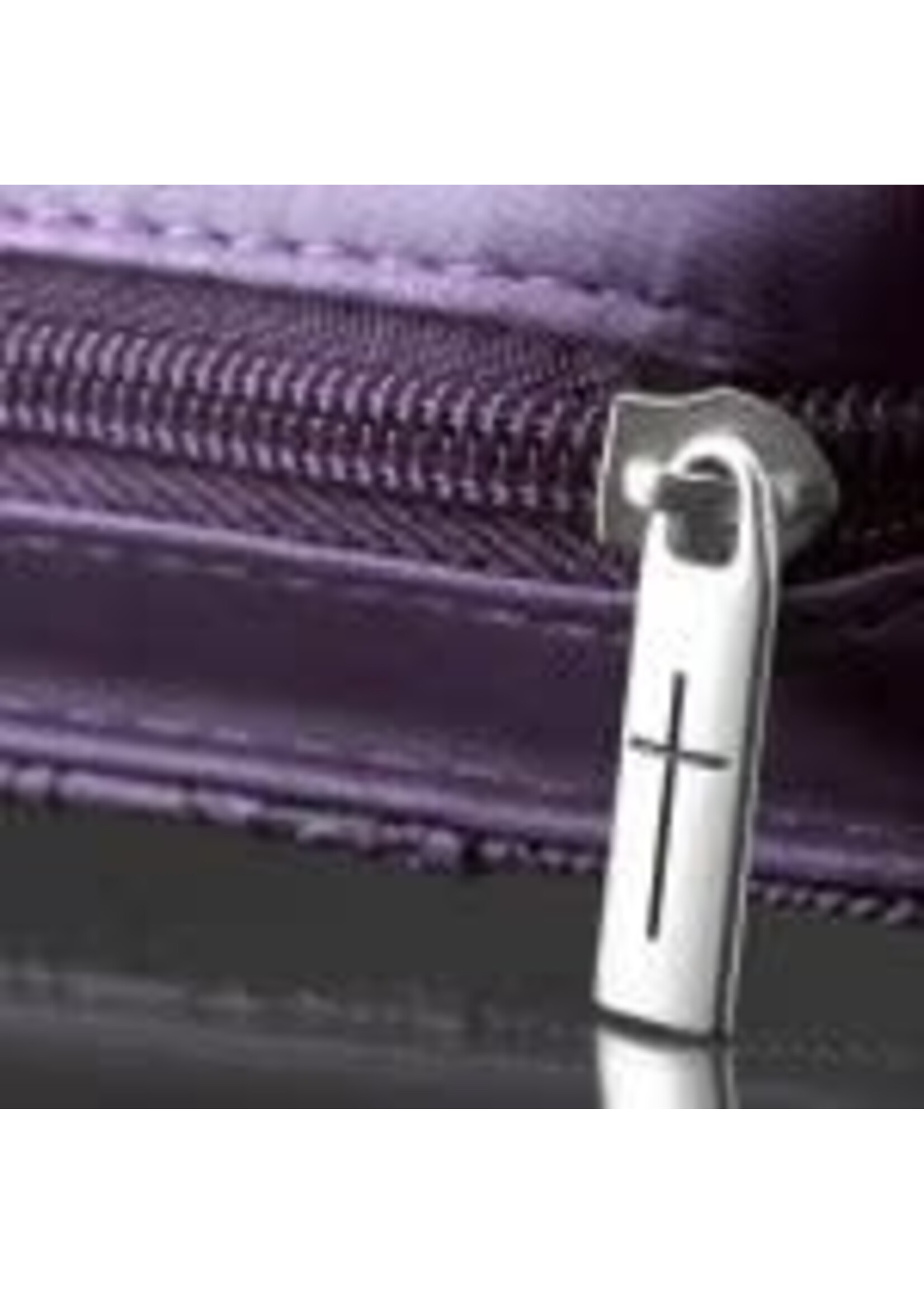 I Can Do All Things Purple Faux Leather Bible Cover (Large) - Philippians 4:13