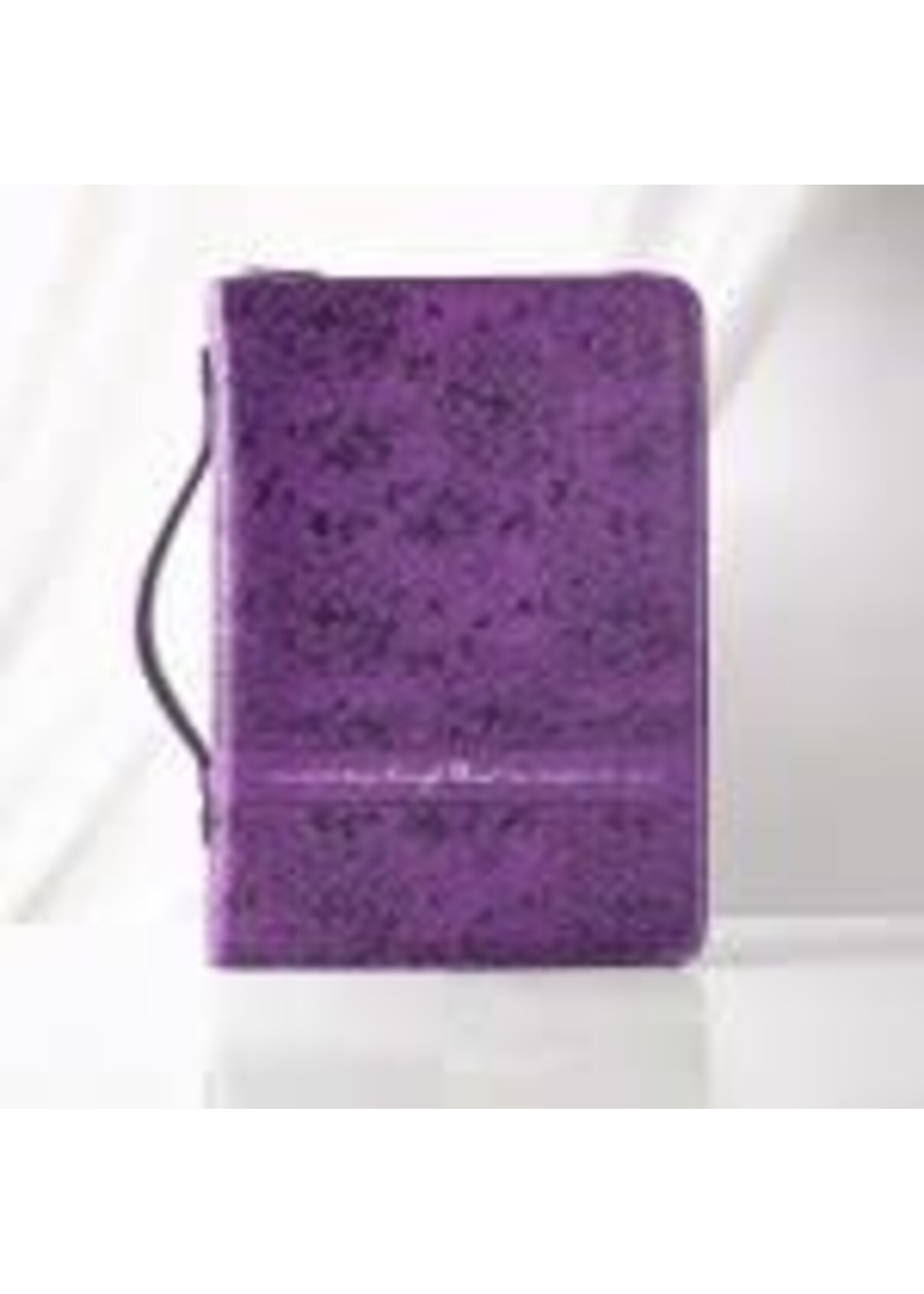 I Can Do All Things Purple Faux Leather Bible Cover (Large) - Philippians 4:13