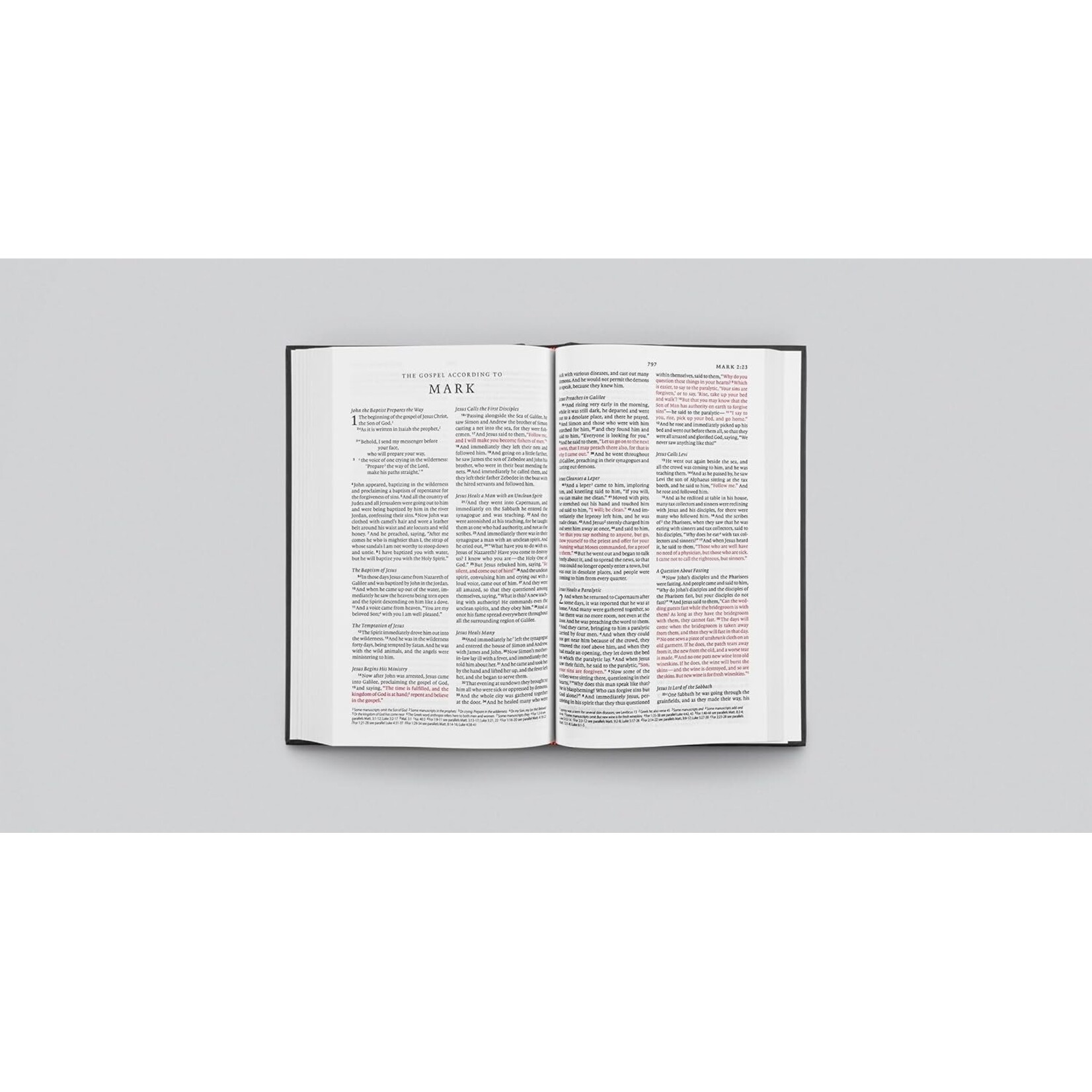 Crossway (ESV) English Standard Version Church Bible - Hardcover Black (Red Letter)