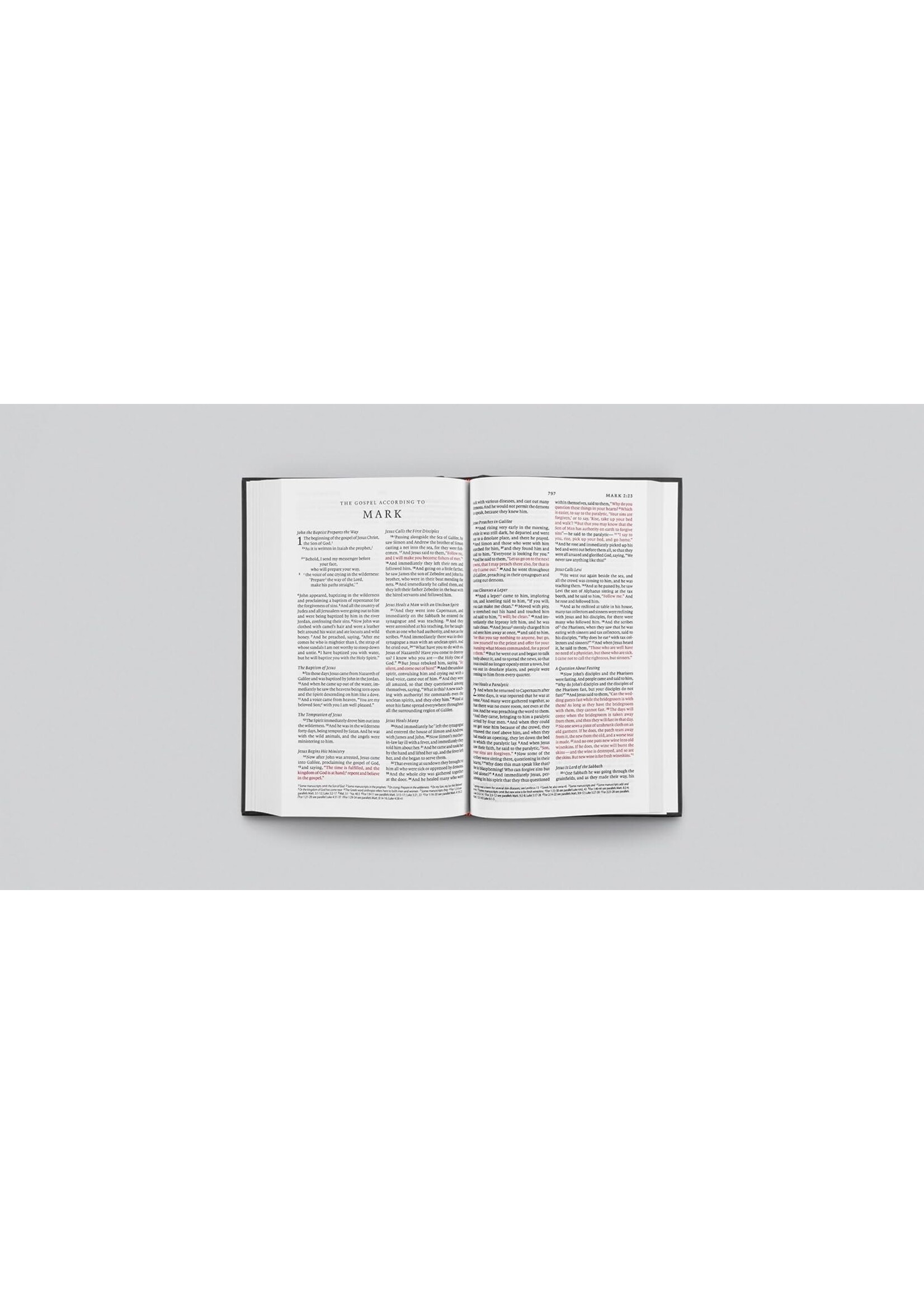 Crossway (ESV) English Standard Version Church Bible - Hardcover Black (Red Letter)