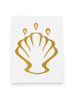 Baptism Napkin with Shell