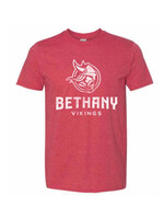 Bethany Vikings Gildan T-shirt - Heather Red