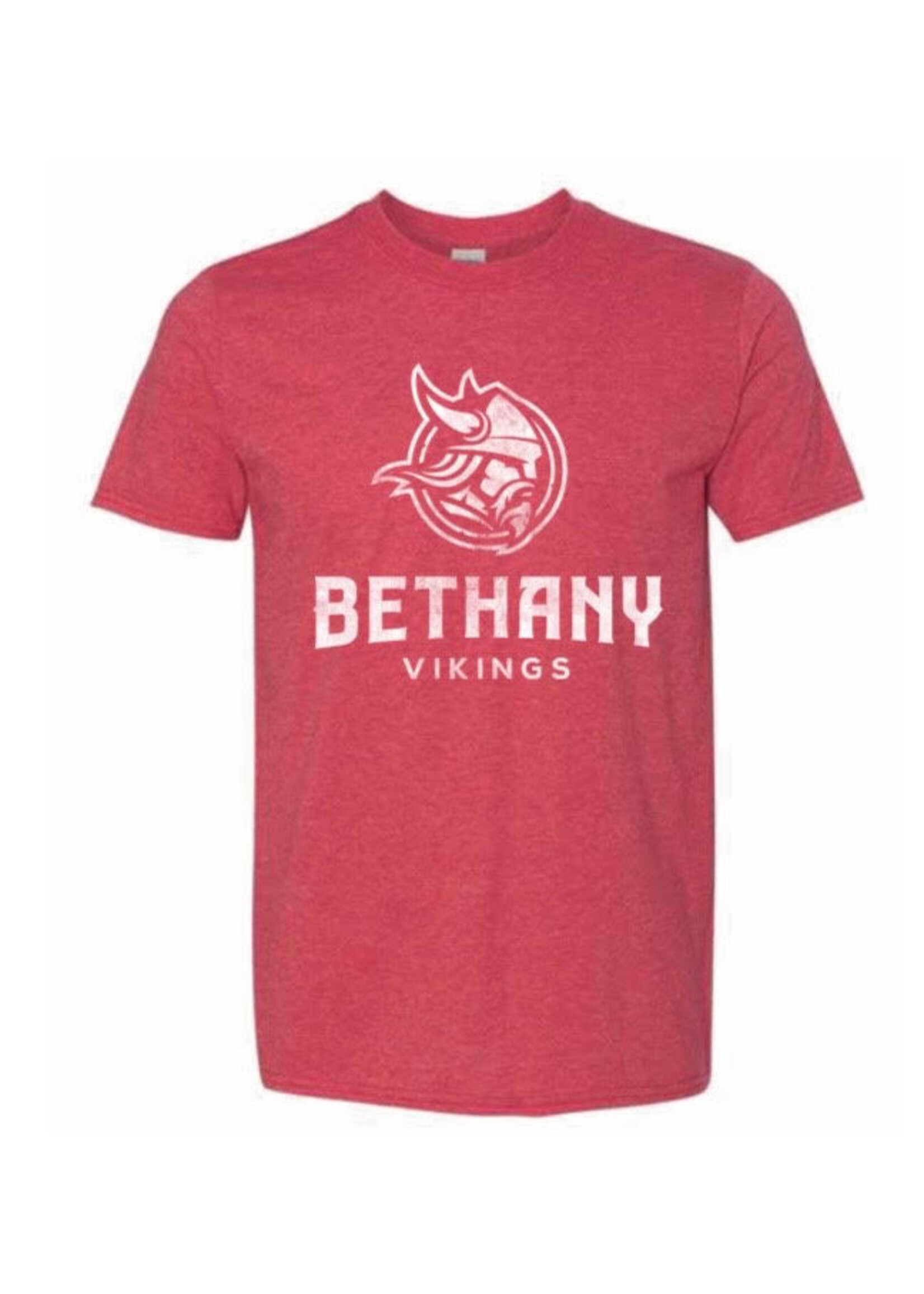 Bethany Vikings Gildan T-shirt - Heather Red