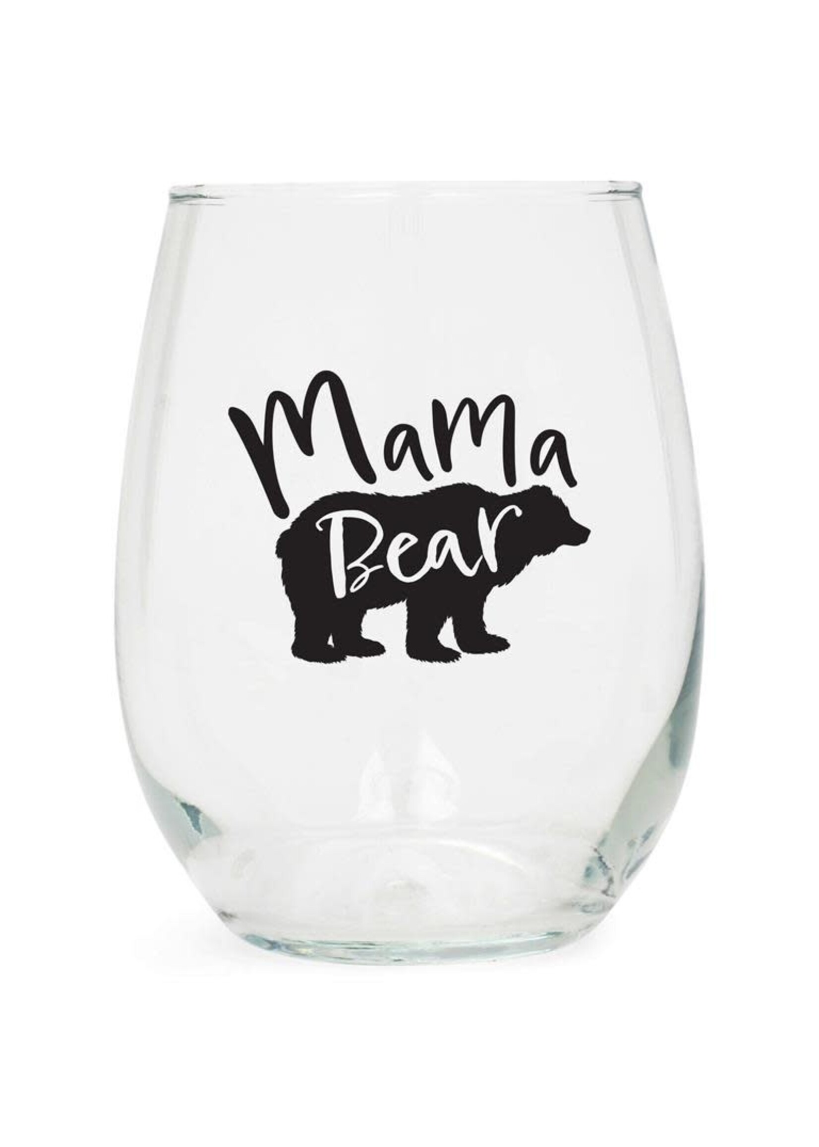 Wine Glass Mama Bear 15 Oz