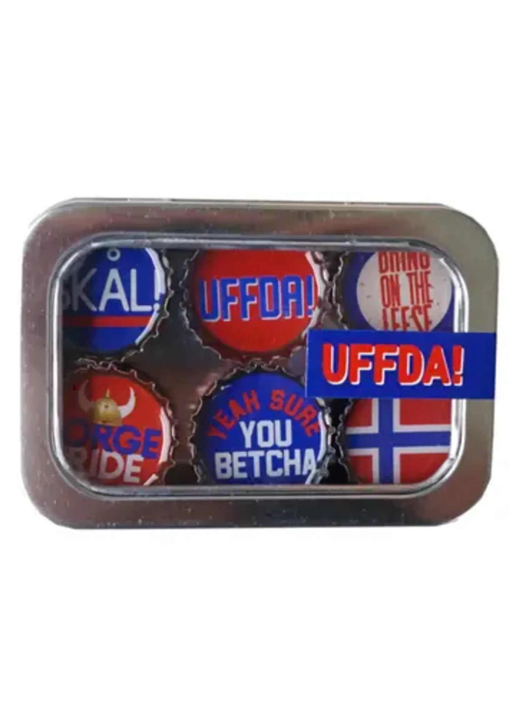 Tin of 6 Handmade Magnets-