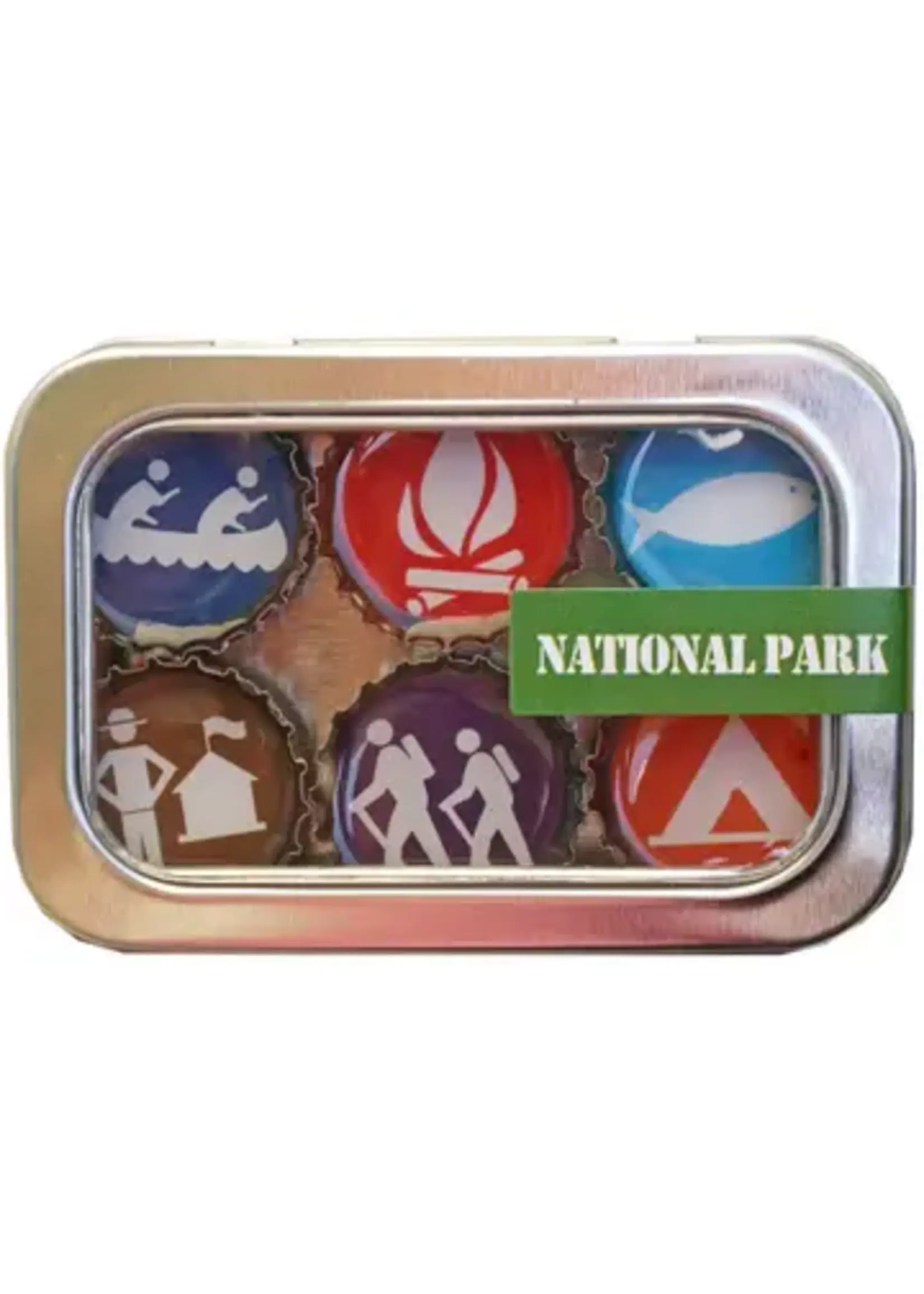 Tin of 6 Handmade Magnets-
