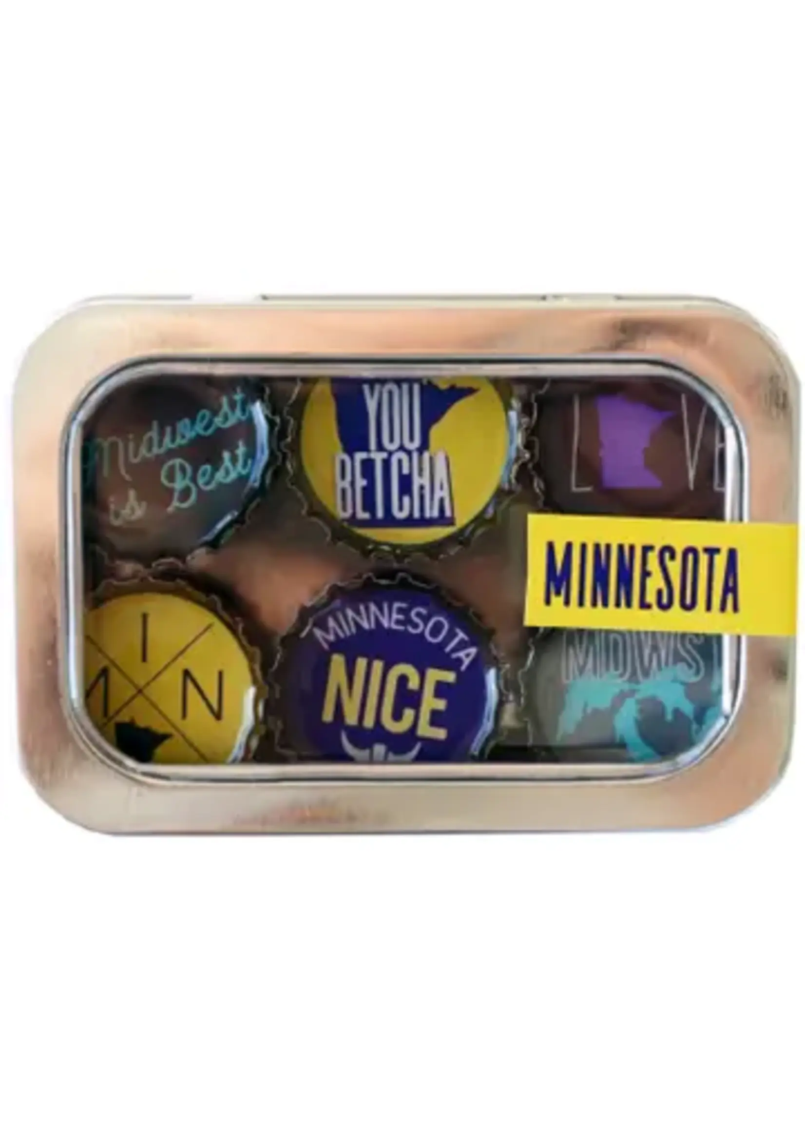 Tin of 6 Handmade Magnets-