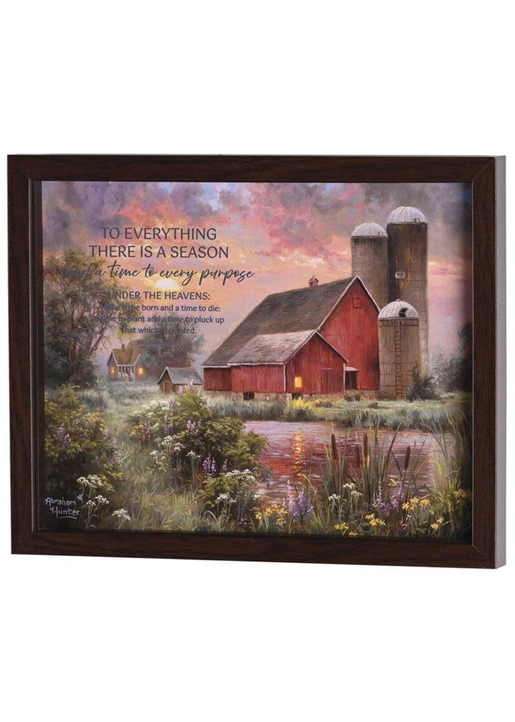 To Everything Farm Scene- Framed Wall Art 14x11