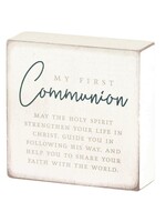 My First Communion Tabletop Plaque
