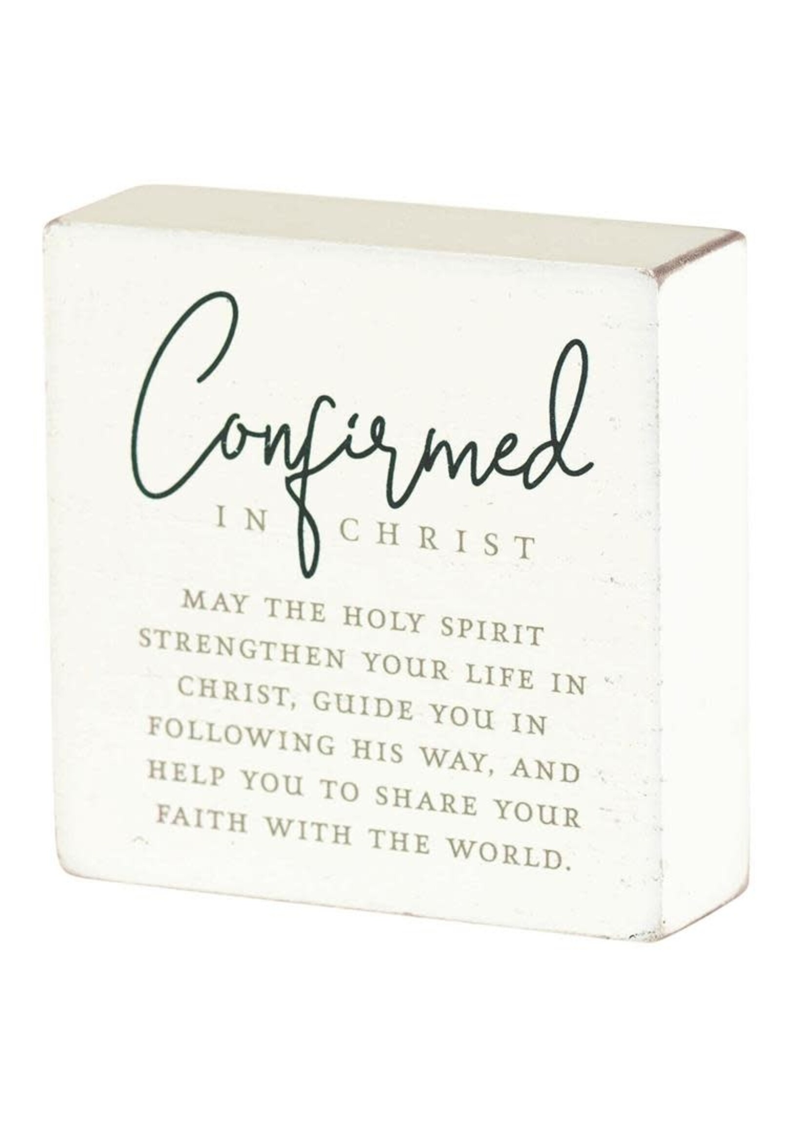 Confirmed In Christ Tabletop Plaque