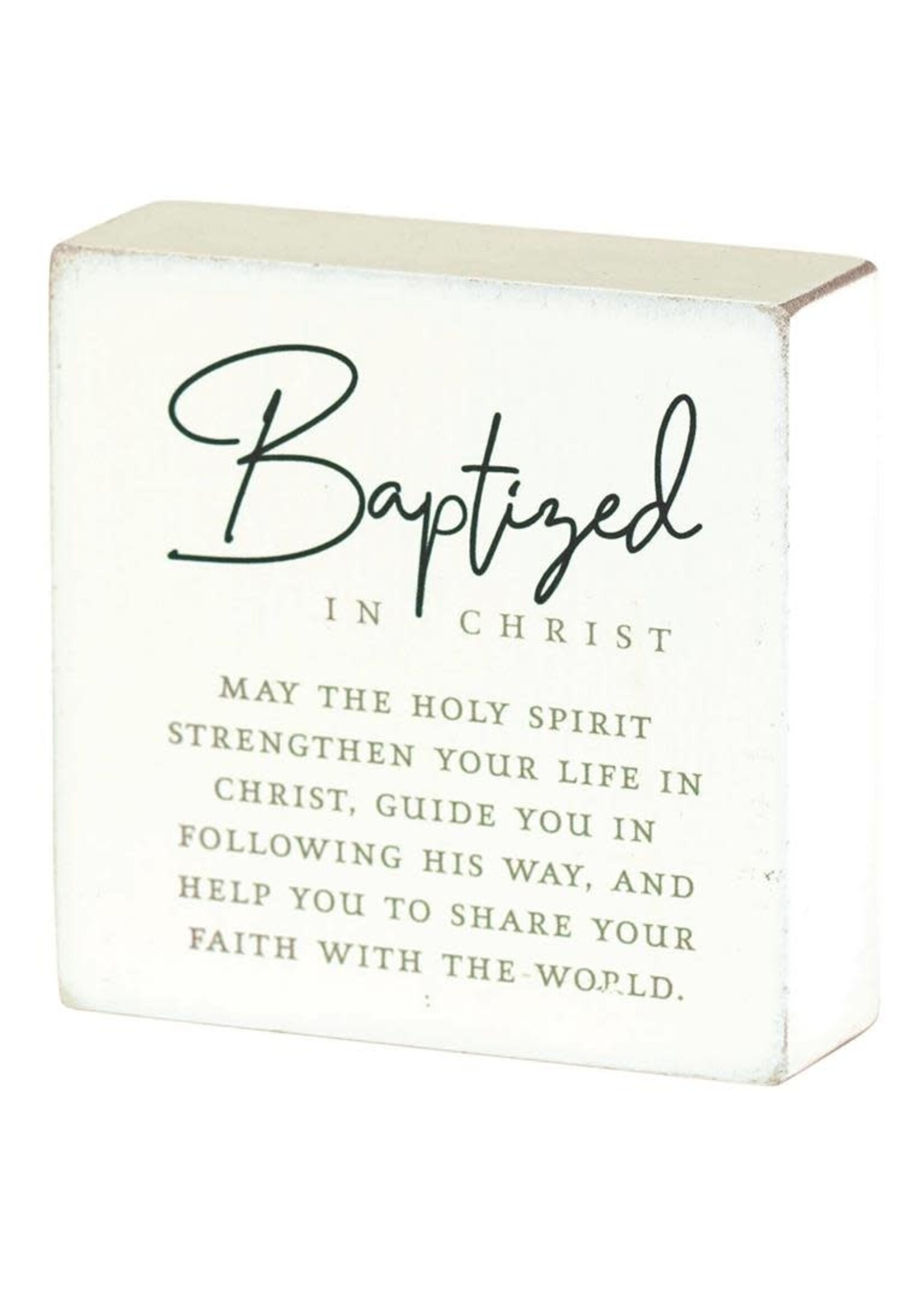Baptized In Christ Tabletop Plaque