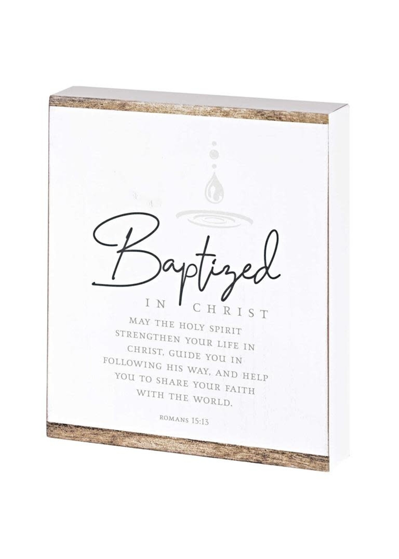 Baptized In Christ Plaque  8"x10"