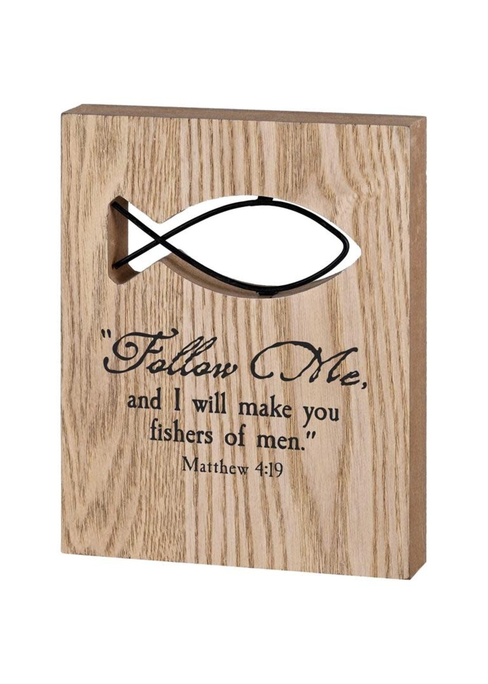 Follow Me: Fishers of Men Tabletop Wire Plaque