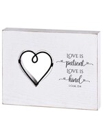 Love Is Kind Heart - Tabletop Wire Plaque