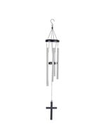 Windchime Black Metal Cross Sail 33in