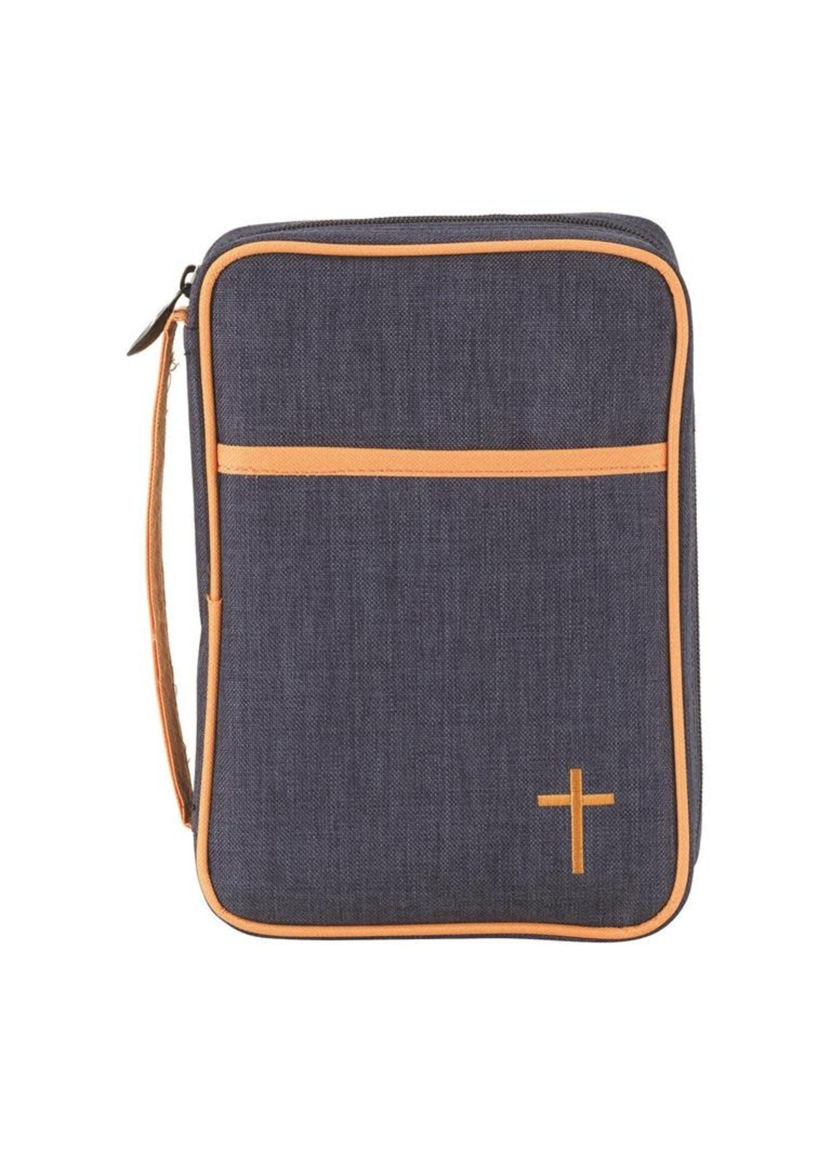 Denim Finished Canvas Bible Cover- Medium