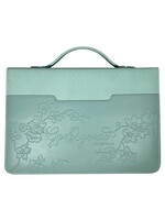 God's Grace Hebrews 4:16 Weave Style Mint Bible Cover - XL