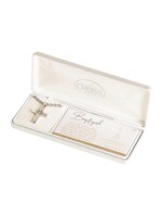 Men's Baptism Necklace - Cutout Cross