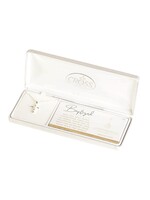 Women's Baptism Necklace - Petal Cross