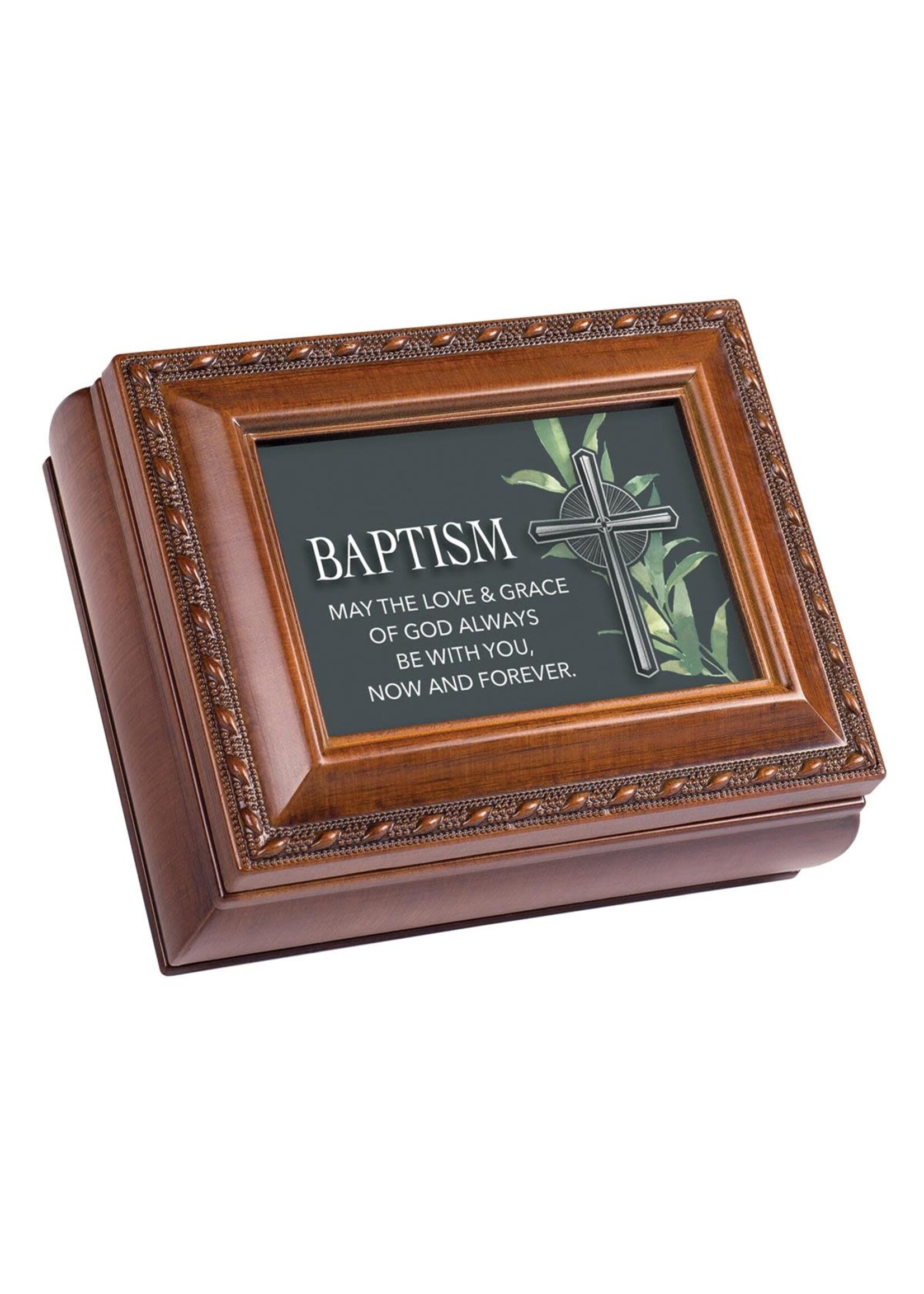 Baptism Wood Keepsake Box