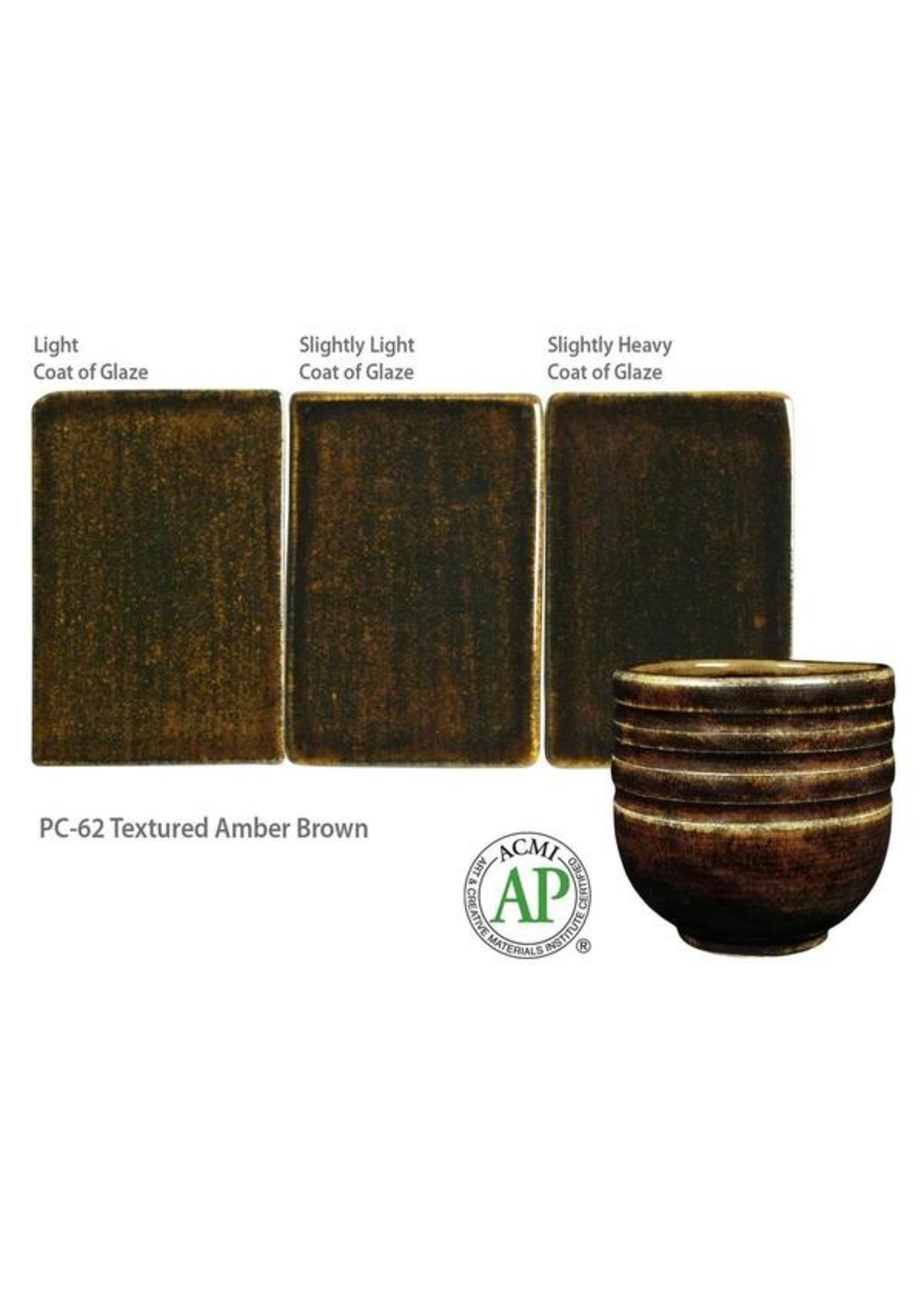 American Art and Clay Co. TEXTURED AMBER BROWN PC-62  Pint
