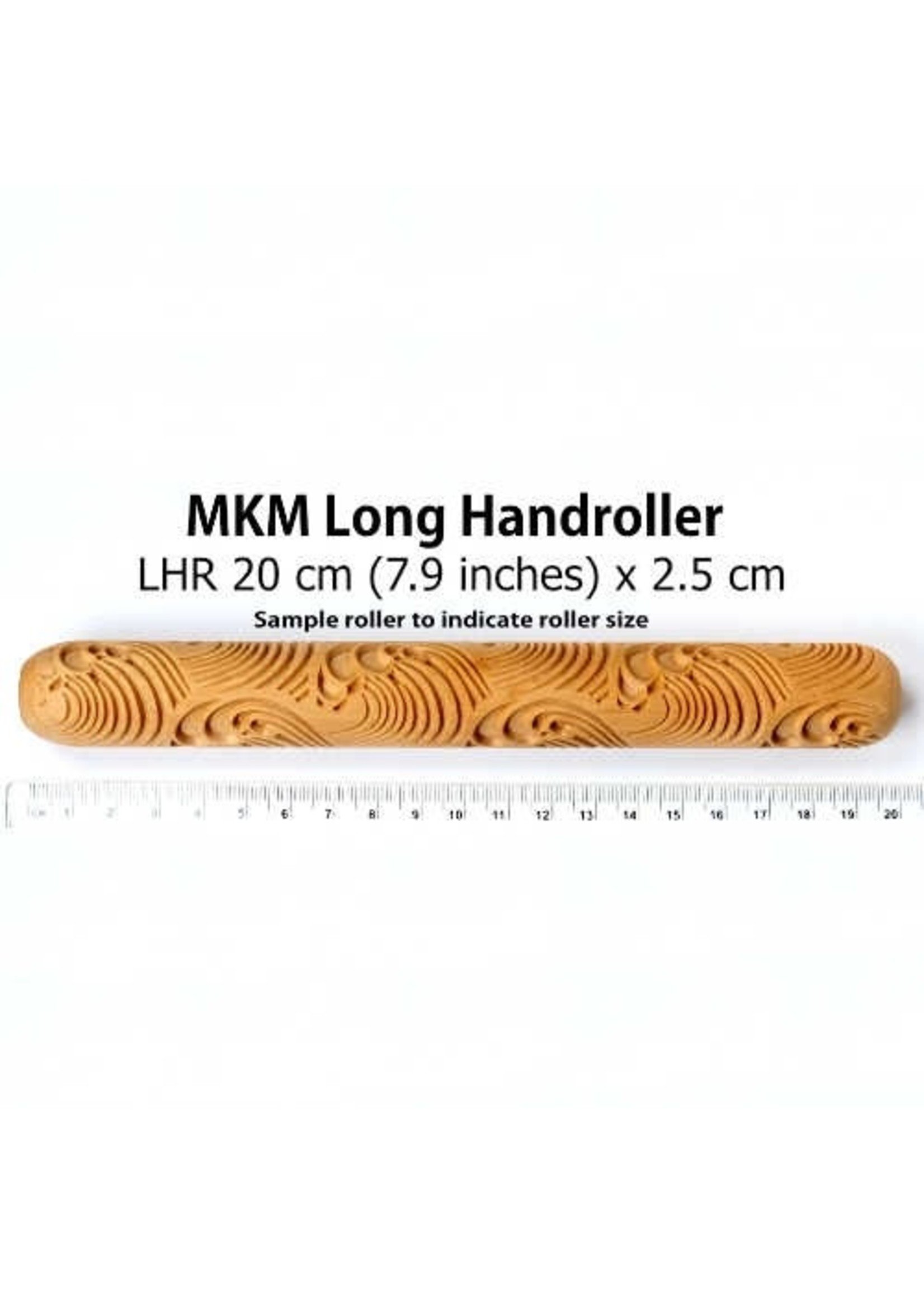 MKM Pottery Tools 12 cm Waves Big Hand Roller Texture Roller
