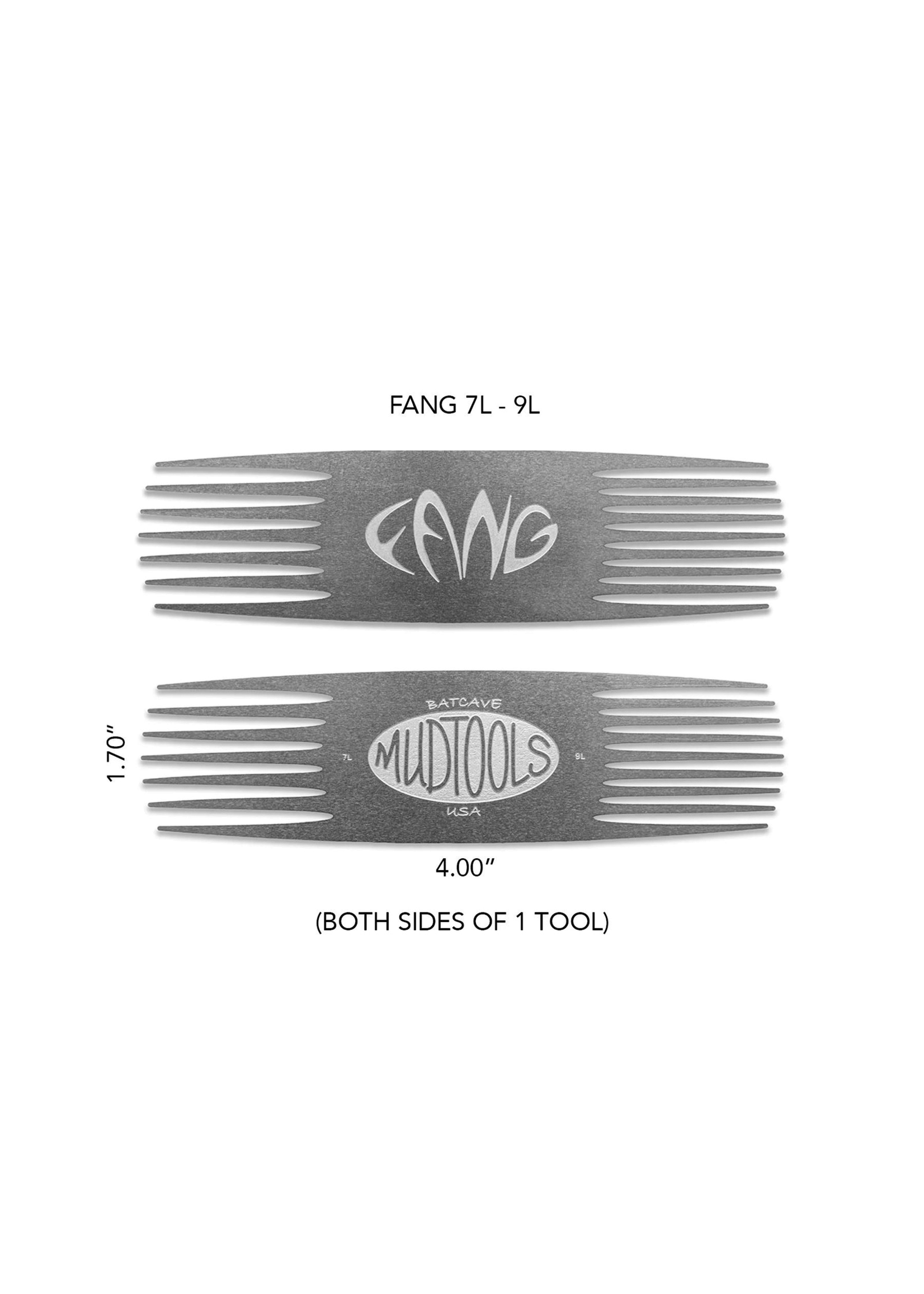 Mudtools FANG Large Stainless Steel Scoring Tool 7L-9L