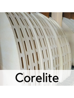 Standard Ceramic CORE LITE Shelf - 26"x13"x5/8  HALF Round