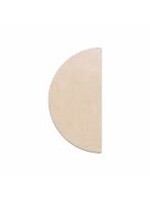 Laguna Clay Co. SOLID Shelf - 20" x10" x3/4" HALF Round