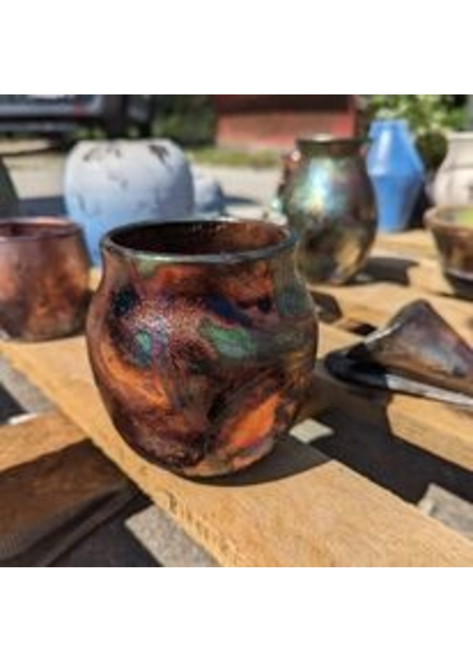 6-Week Raku Class May 11th-June 22nd from 630pm-830pm (Skipping Memorial Day May 25th)