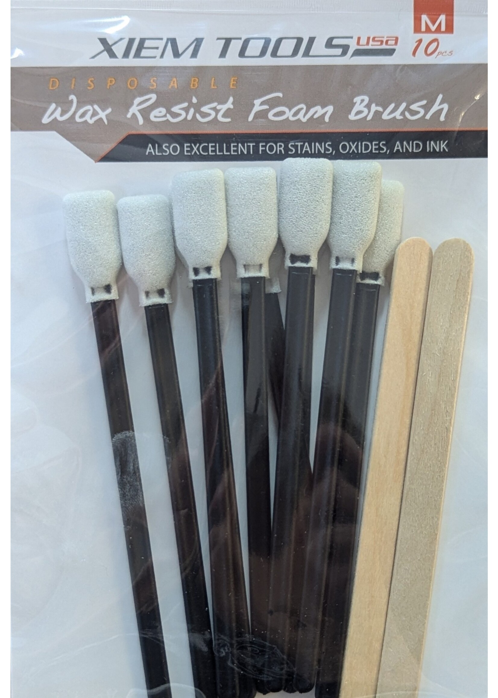 Xiem Tools Wax Resist Foam Brush - medium