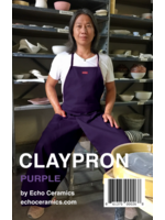 Echo Ceramics Claypron : DEEP PURPLE Potters Apron by Echo Ceramics